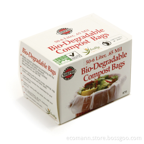 Compostable and Biodegradable Garbage Bag